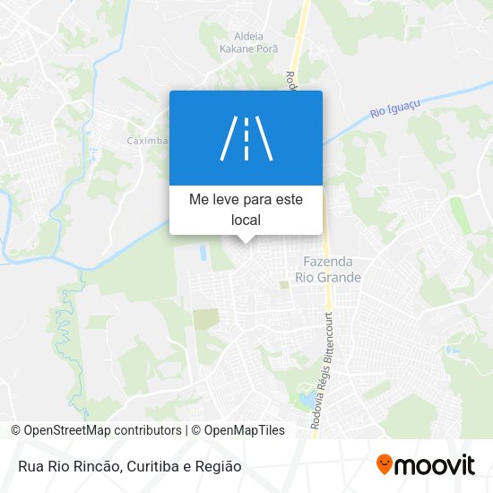 Rua Rio Rincão mapa