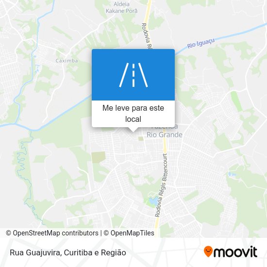 Rua Guajuvira mapa
