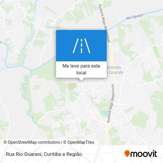 Rua Rio Guarani mapa