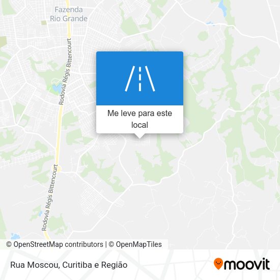 Rua Moscou mapa