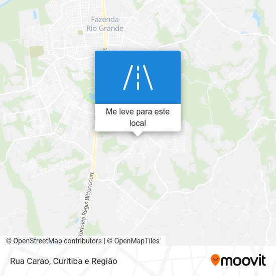 Rua Carao mapa