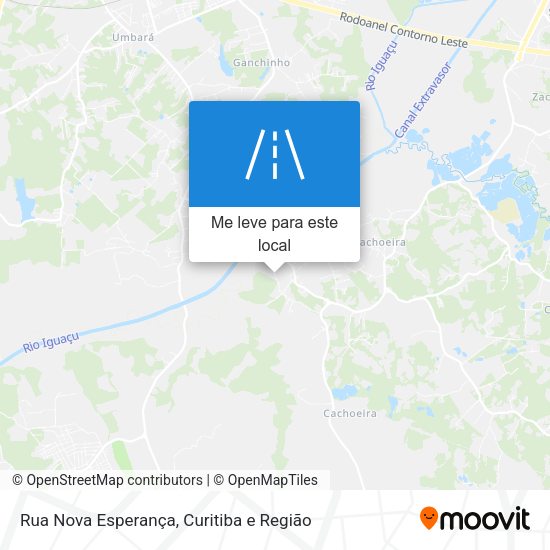 Rua Nova Esperança mapa