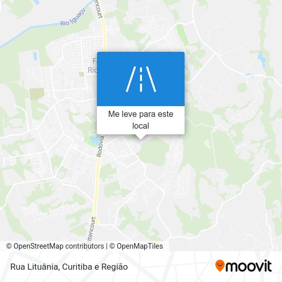 Rua Lituânia mapa