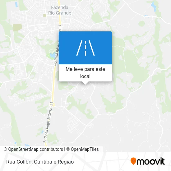 Rua Colibri mapa