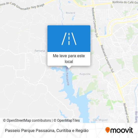 Passeio Parque Passaúna mapa