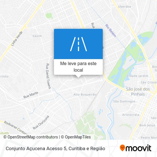 Conjunto Açucena Acesso 5 mapa