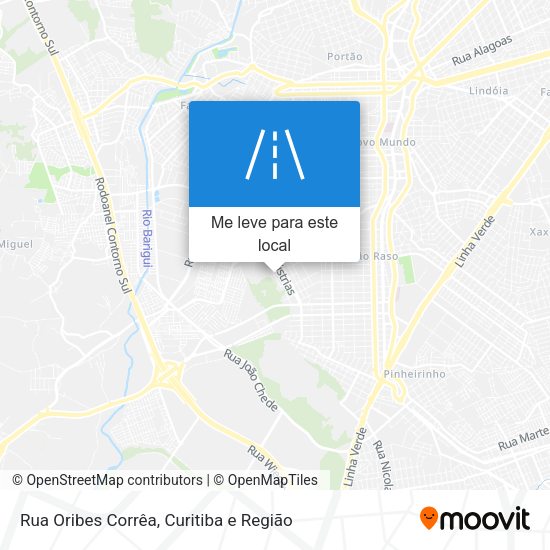 Rua Oribes Corrêa mapa