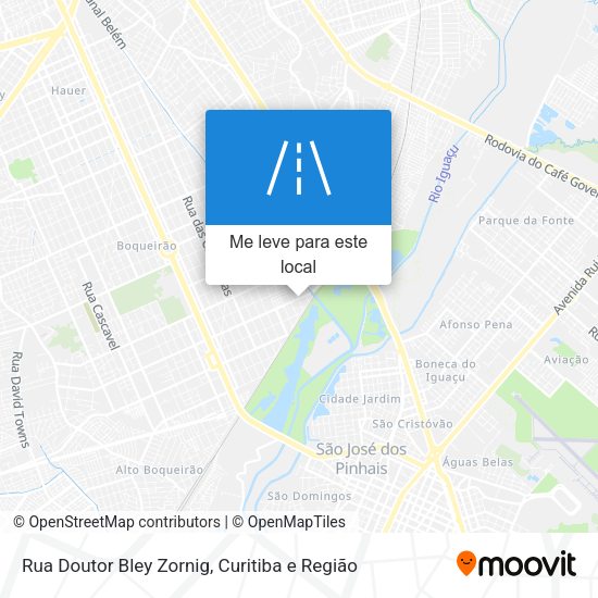 Rua Doutor Bley Zornig mapa