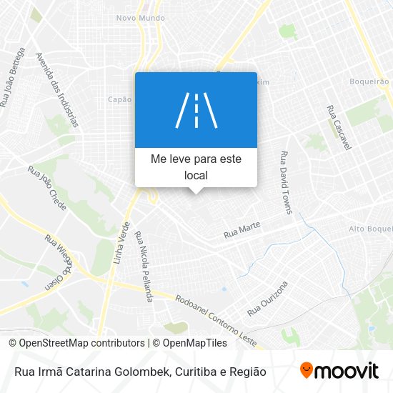 Rua Irmã Catarina Golombek mapa
