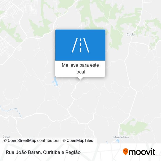 Rua João Baran mapa