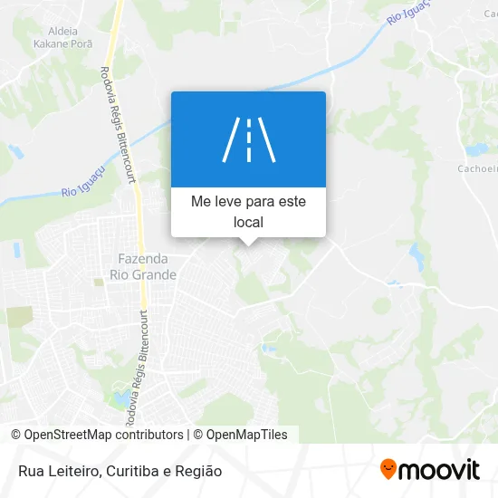 Rua Leiteiro mapa
