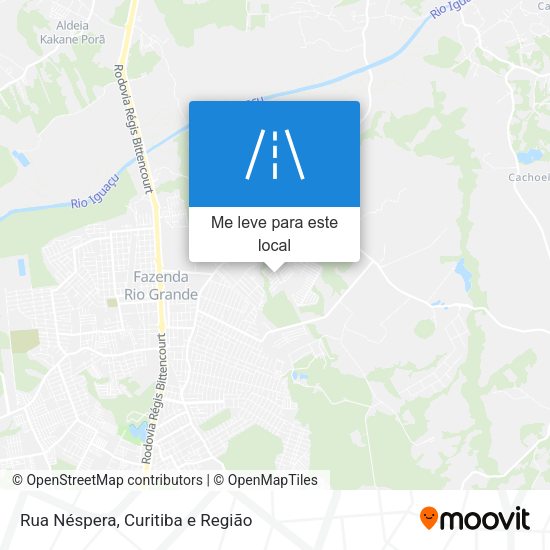 Rua Néspera mapa