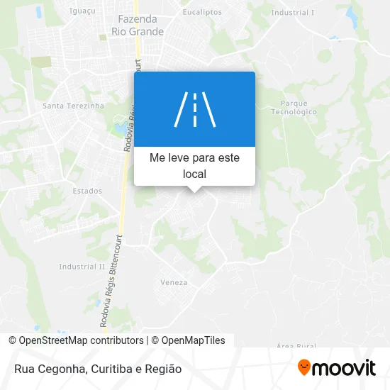 Rua Cegonha mapa