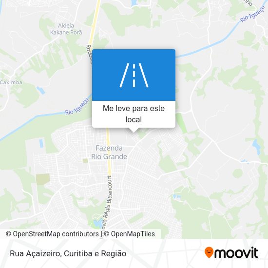Rua Açaizeiro mapa