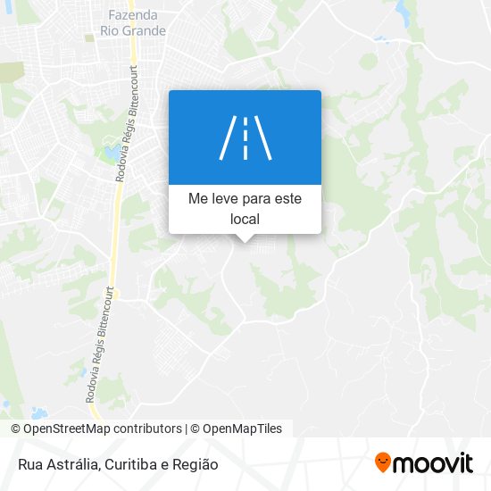 Rua Astrália mapa