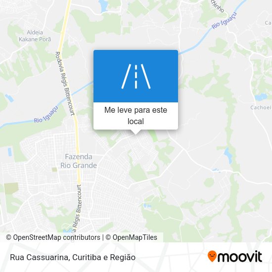 Rua Cassuarina mapa