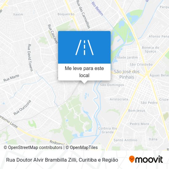 Rua Doutor Alvir Brambilla Zilli mapa