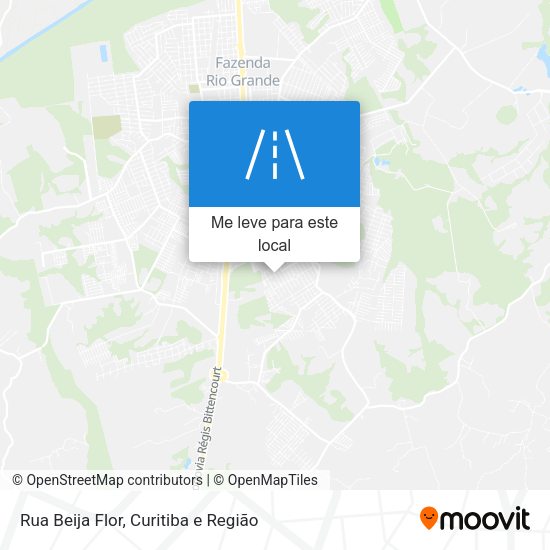 Rua Beija Flor mapa