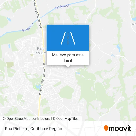 Rua Pinheiro mapa