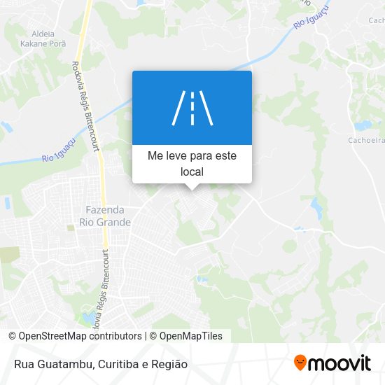 Rua Guatambu mapa