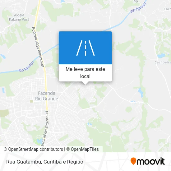 Rua Guatambu mapa