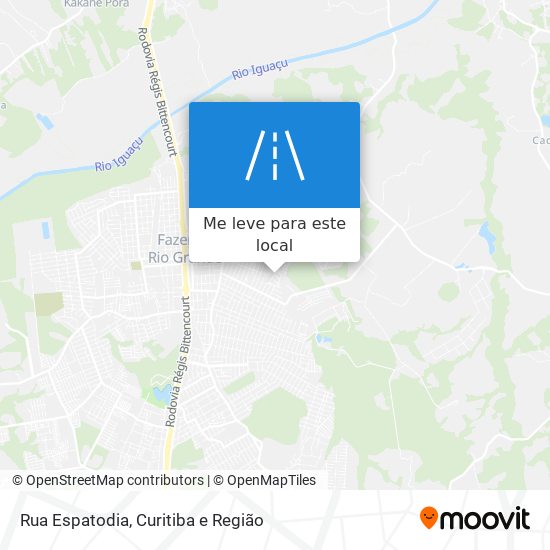 Rua Espatodia mapa