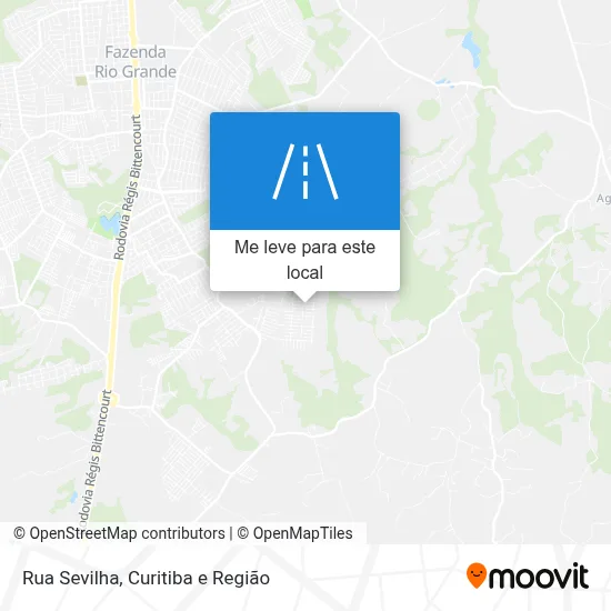 Rua Sevilha mapa