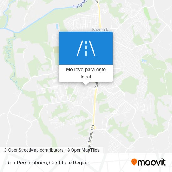 Rua Pernambuco mapa