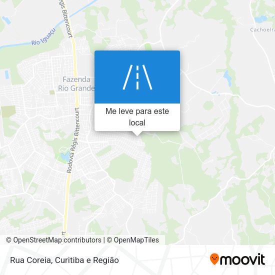 Rua Coreia mapa