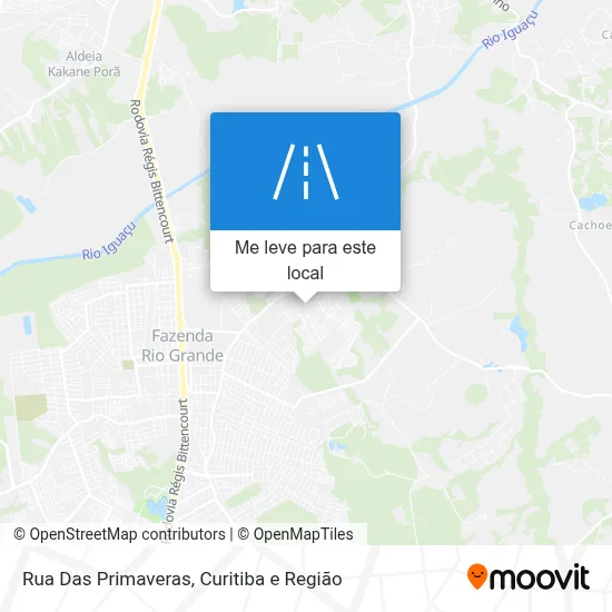 Rua Das Primaveras mapa