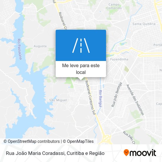 Rua João Maria Coradassi mapa