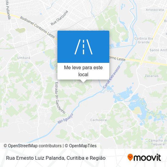 Rua Ernesto Luiz Palanda mapa
