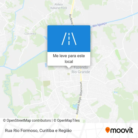 Rua Rio Formoso mapa