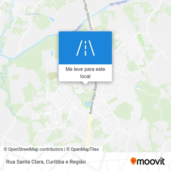 Rua Santa Clara mapa