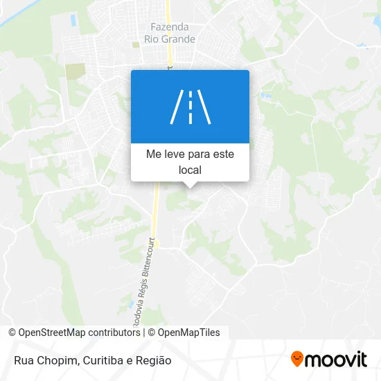 Rua Chopim mapa