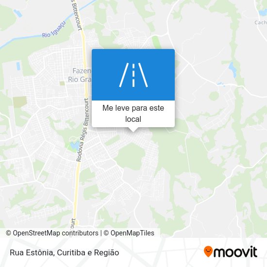 Rua Estônia mapa