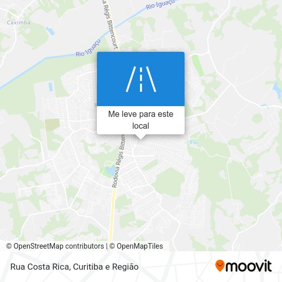 Rua Costa Rica mapa