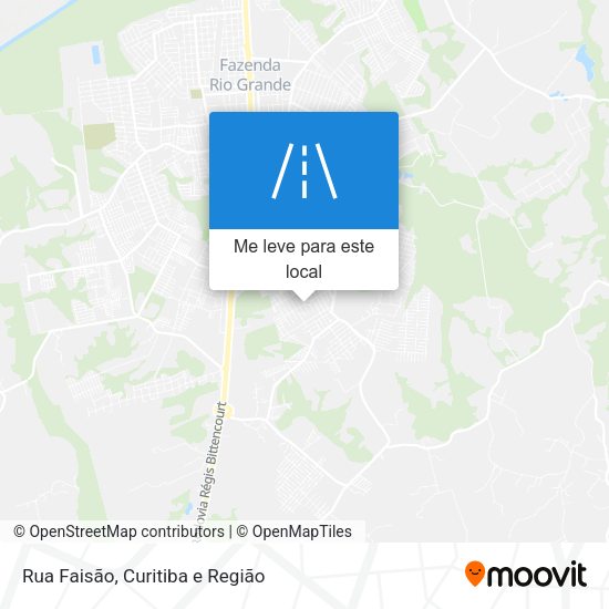 Rua Faisão mapa