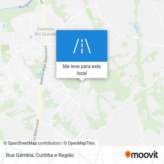 Rua Gâmbia mapa