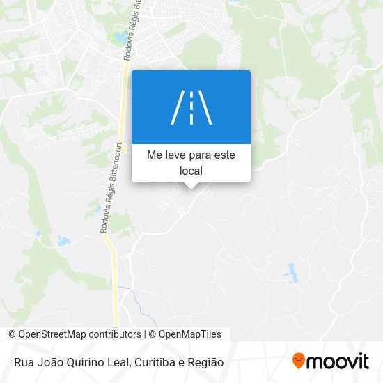 Rua João Quirino Leal mapa