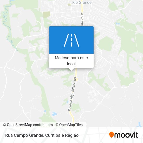 Rua Campo Grande mapa