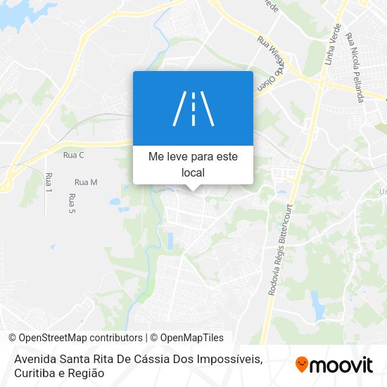 Avenida Santa Rita De Cássia Dos Impossíveis mapa