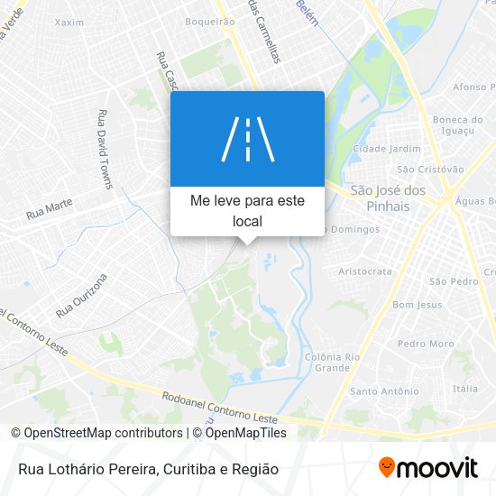 Rua Lothário Pereira mapa