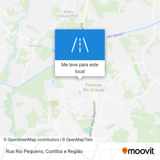 Rua Rio Pequeno mapa