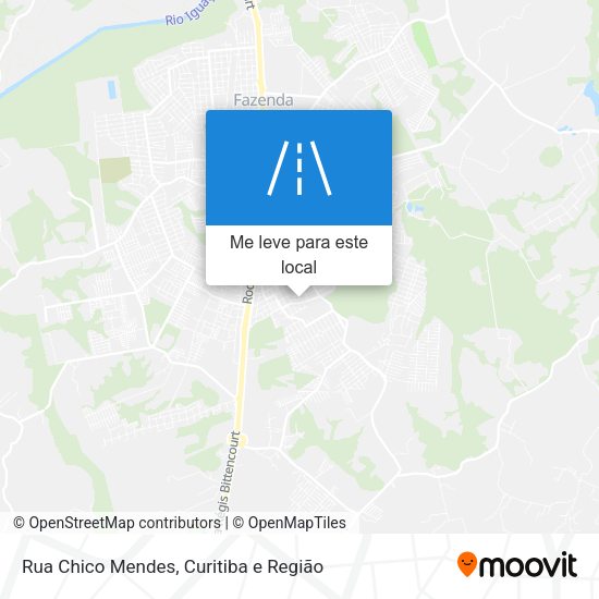 Rua Chico Mendes mapa