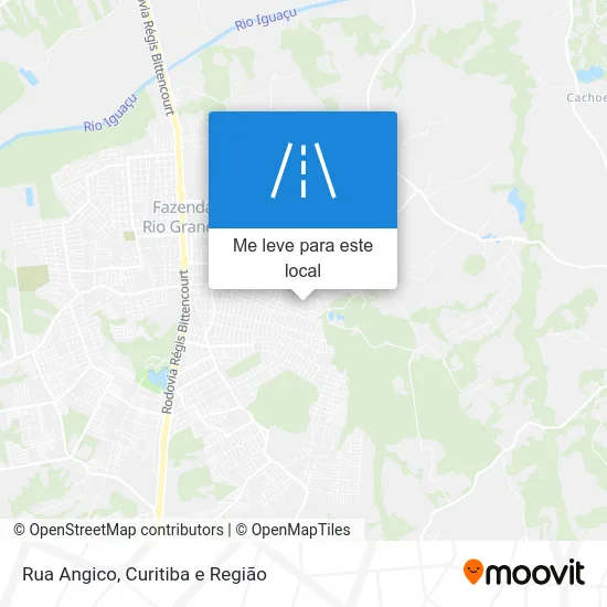 Rua Angico mapa