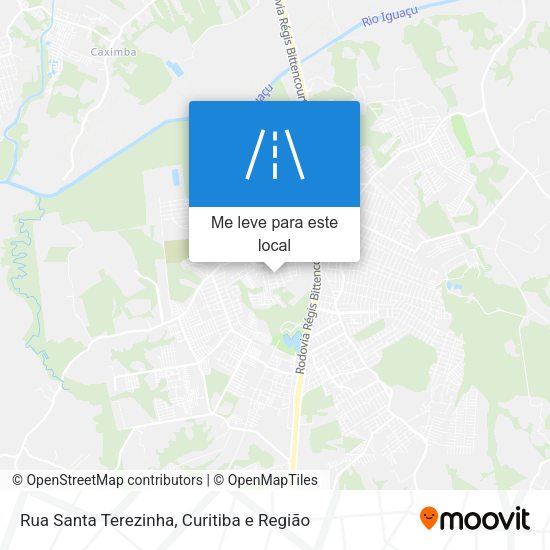 Rua Santa Terezinha mapa