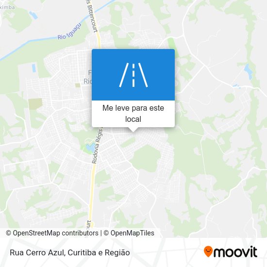 Rua Cerro Azul mapa