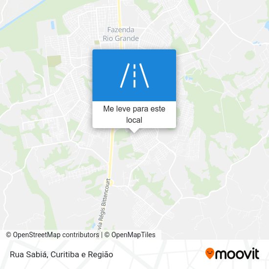 Rua Sabiá mapa