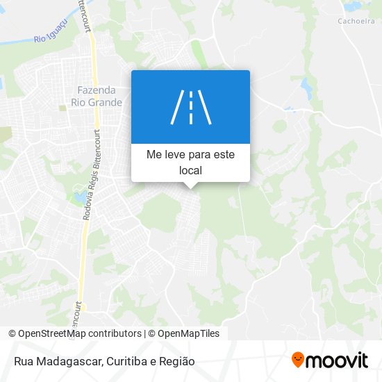 Rua Madagascar mapa